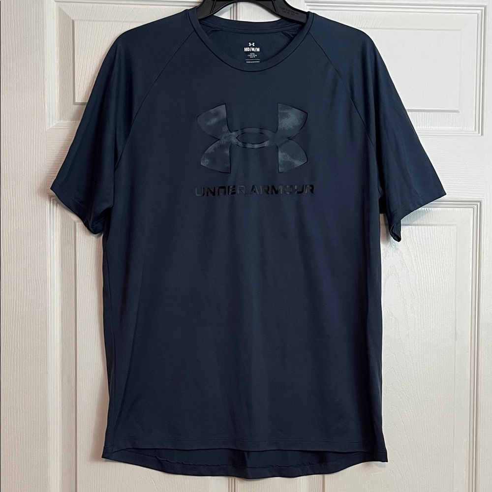 Under Armour Logo Men’s Performance T-Shirt Gray Size M